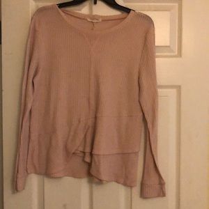 Long sleeve pink top